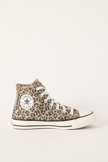 Converse Womens Converse Chuck Taylor All Star Elevated Sneaker Animal Egret/Black/Honey Stick