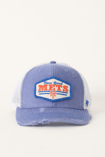 47 Brand Well Worn Trucker '47 Hitch New York Mets Cap Blue