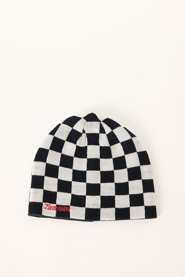 Neovision Checkerboard Reversible Skull Cap Beanie Black/White