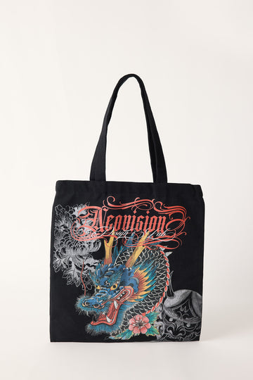 Neovision Yokai Shopper Tote Bag Washed Black