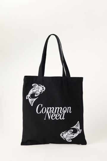 Common Need Ripple Shopper Tote Bag Black