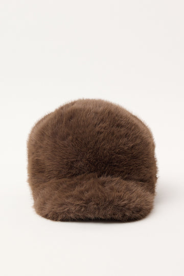 Token Frosbite Faux Fur Cap Brown