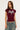 Neovision Shroud Lace Back Baby Tee Burgundy