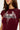 Neovision Shroud Lace Back Baby Tee Burgundy