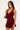 Luck & Trouble Heather Halter Mini Dress Burgundy