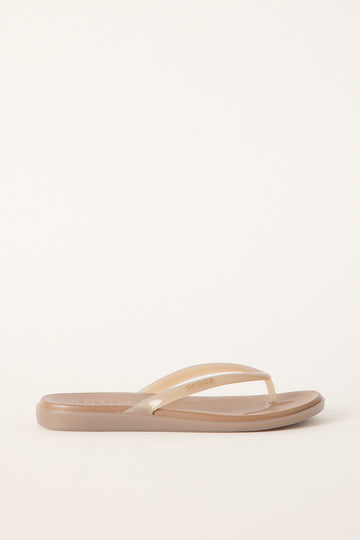 Crocs Miami Round Toe Flip Flop Milk Chocolate Jelly
