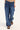 Rusty Burn Baby Loose Low Rise Jean Blasted Deep Sea Blue Denim