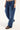 Rusty Burn Baby Loose Low Rise Jean Blasted Deep Sea Blue Denim