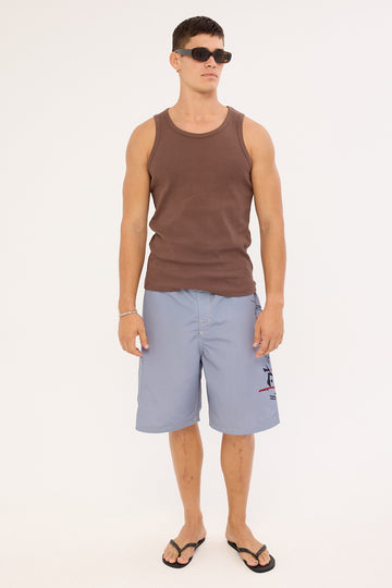 Rusty Crisis Hybrid Waist Boardshort Stone Grey