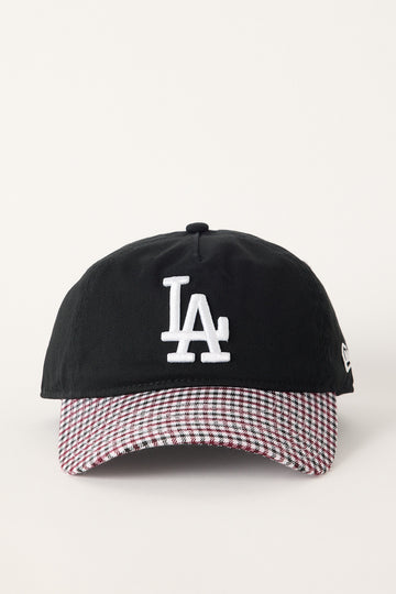 New Era Plaid 9Twenty A-Frame Los Angeles Dodgers Cap Black/Plaid