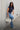 Rusty Andy Super Low Rise Wide leg jean Blasted Middy Blue