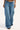 Rusty Andy Super Low Rise Wide leg jean Blasted Middy Blue