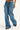 Rusty Andy Super Low Rise Wide leg jean Blasted Middy Blue