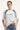 Rusty Tidal Wave Oversized Tee Ecru/Blue
