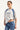 Rusty Tidal Wave Oversized Tee Ecru/Blue