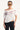 Rusty Slap It Cut Off Shoulder Tee Egret