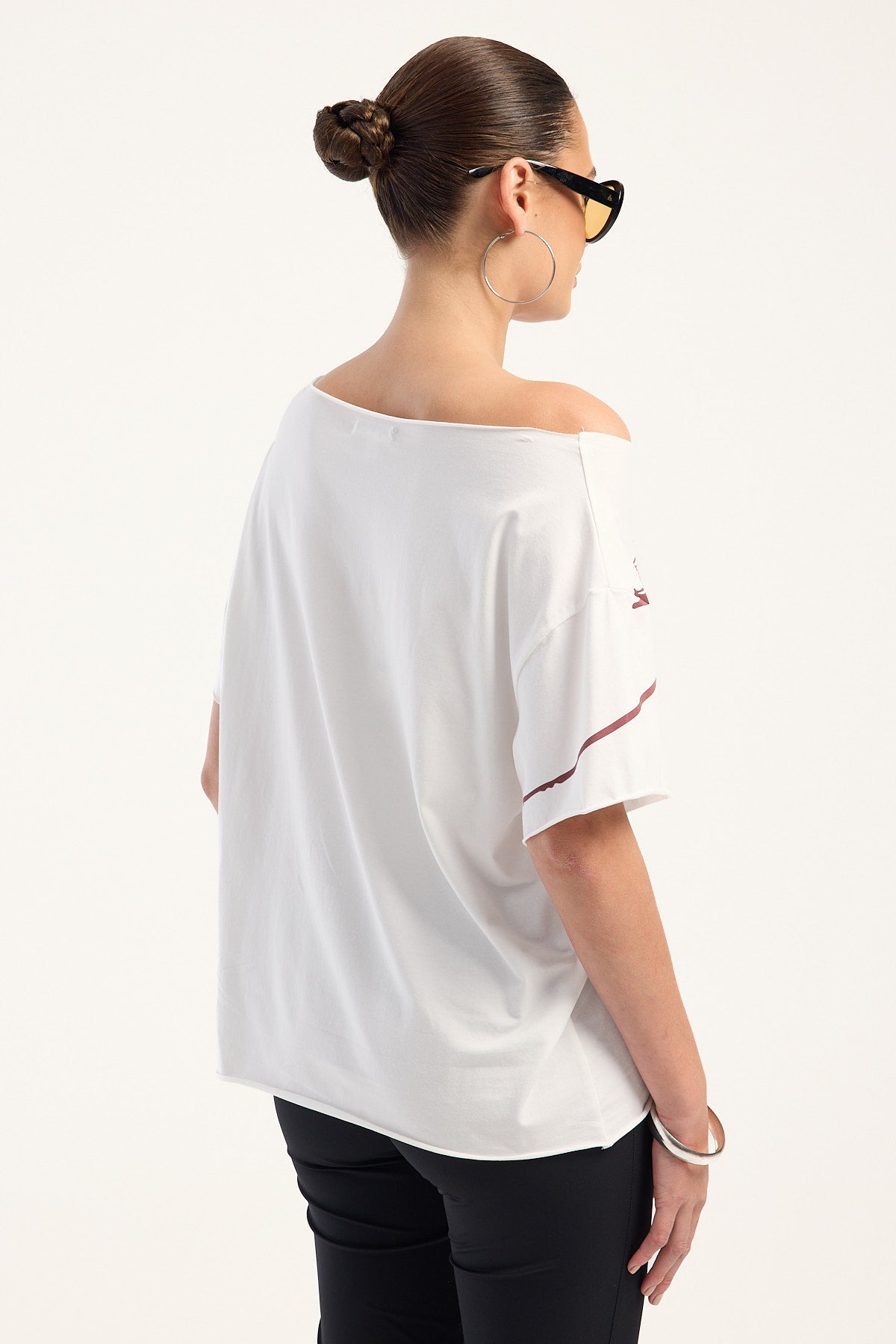 Rusty Panel Tee Rusty Slap It Cut Off Shoulder Tee Egret – Universal Store