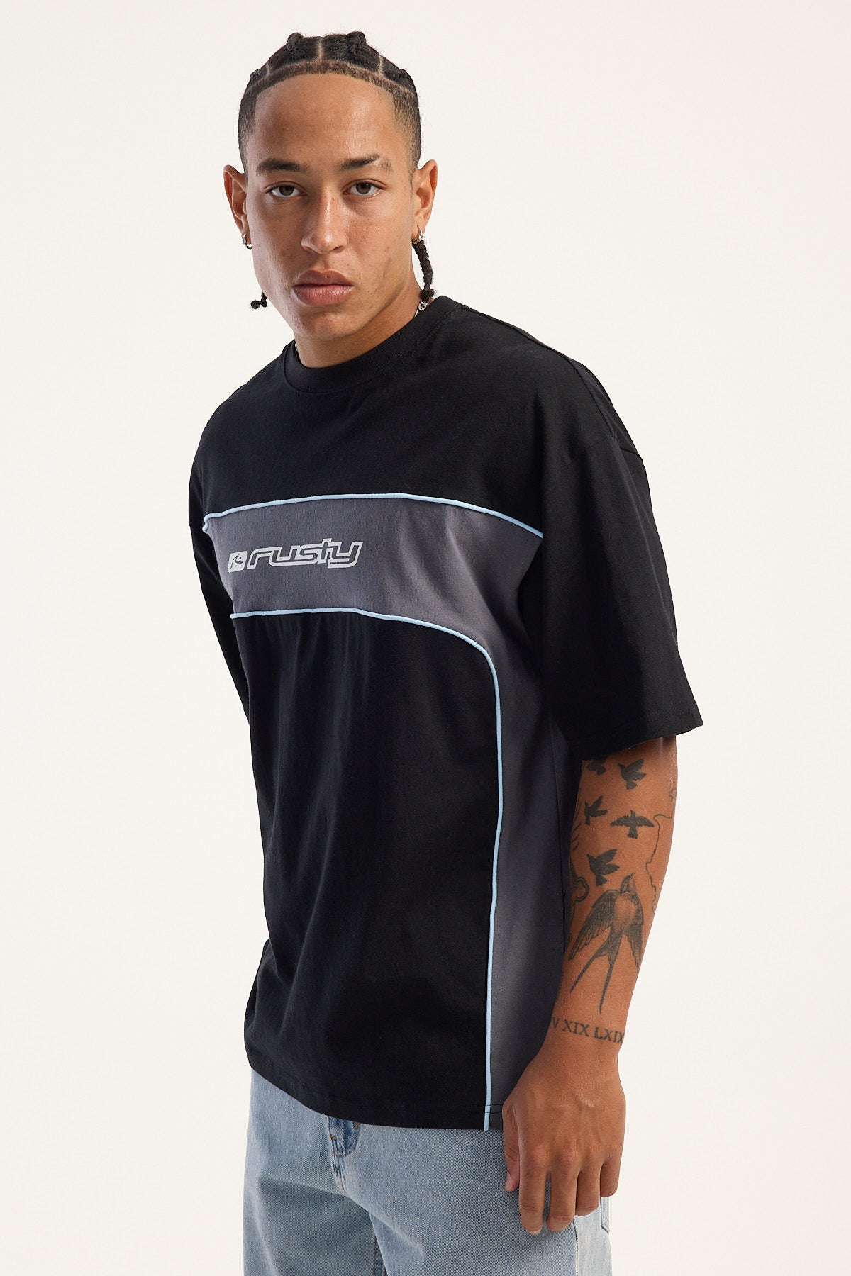 Rusty Panel Tee Rusty Squeeker Tee Black – Universal Store