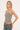 Rusty Blazed Stripe Halter Top Cream Multi Stripe