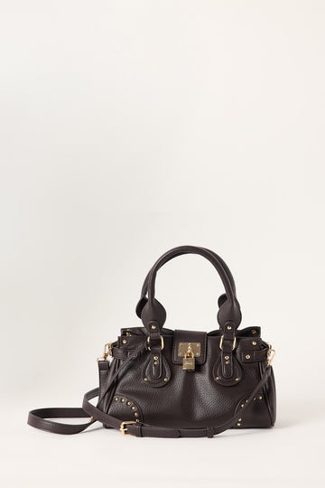 Luck + Trouble LOCKED UP SHOULDER BAG Brown