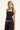 Luck & Trouble Sandler Ruched Halter Top Black
