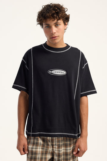 Xlarge Oval Gorilla Fit Tee Black