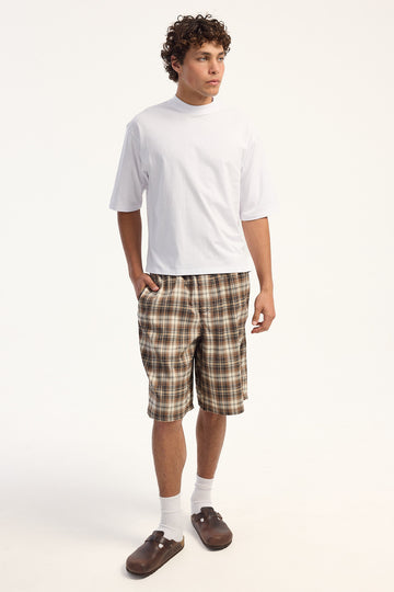 Xlarge Baggy 91 Short Brown Check