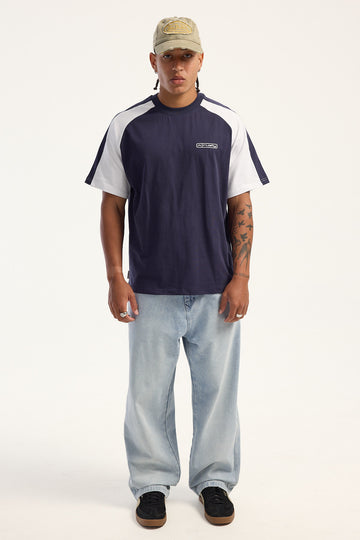 Rusty Morning Glory Jean Blasted True Blue