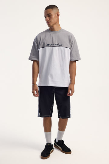 Rusty Sandglass Fixed Waist Boardshort Black