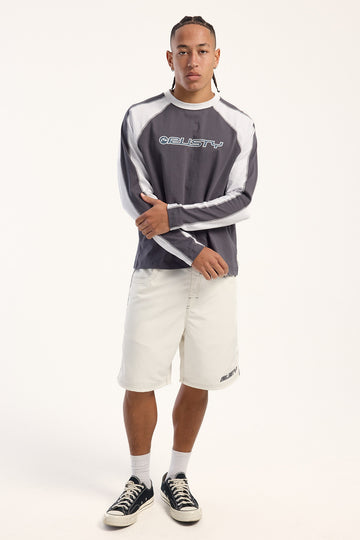 Rusty Flip Daddy Boardshort Cream