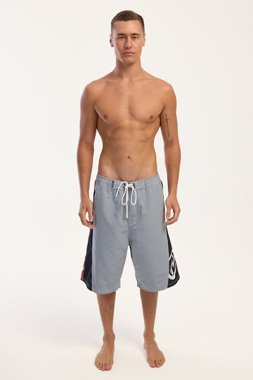 Rusty Carnage Hybrid Waist Boardshort Stone Grey