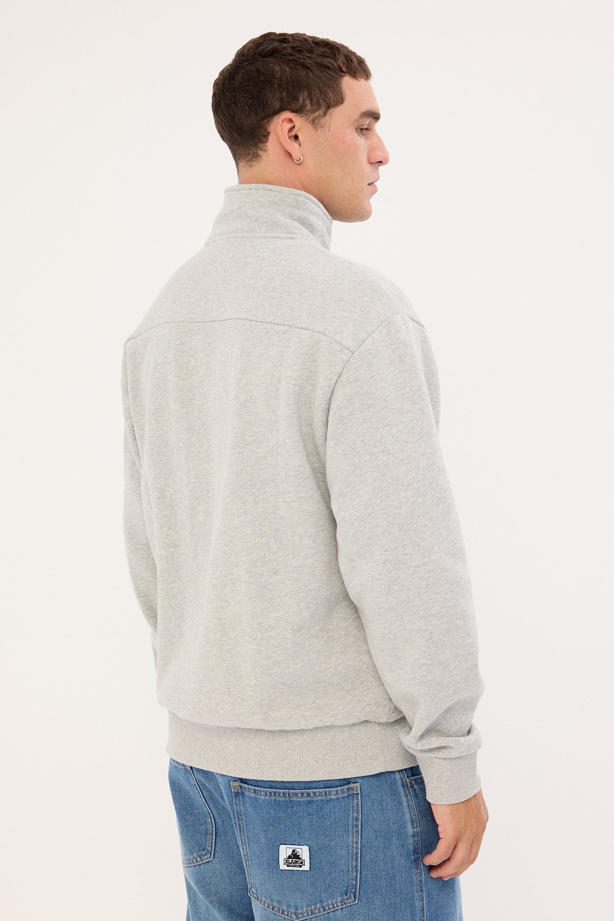 Billabong Spec 73 Quarter Zip Fleece Pullover Grey Heather