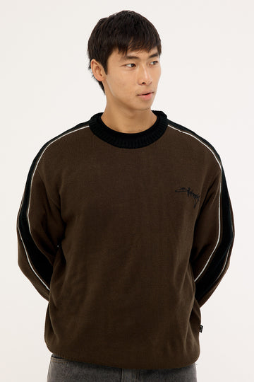 Billabong Script Knit Sweater Chocolate Brown