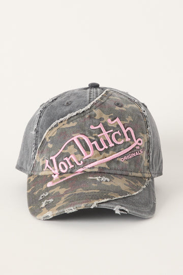 Von Dutch Von Dutch Reworked Dad Cap Washed Black/Pink