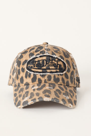 Von Dutch Washed Leopard Trucker Cap Leopard/Black