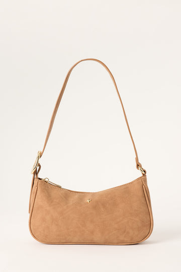Peta + Jain Jesabel Shoulder Bag Tan Suede