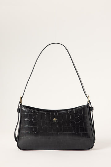 Peta + Jain Lilu Shoulder Bag Black Croc