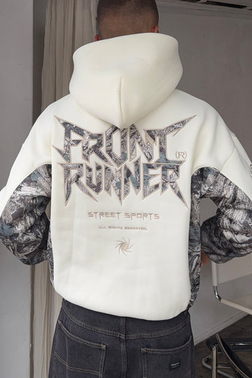 Front Runner No Mercy Camo Panel Hoodie Vanilla Camo