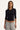 L&t Monique V Neck 3/4 Sleeve T-shirt Black