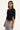 L&t Monique V Neck 3/4 Sleeve T-shirt Black