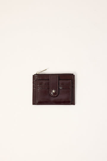 Georgia Mae THE DAISY CARD WALLET ESPRESSO