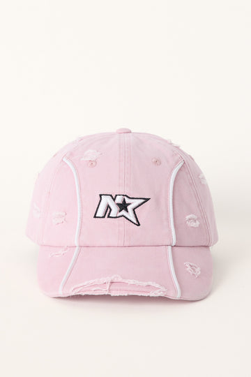 Neovision Digi Distressed Dad Cap Pink