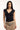 Perfect Stranger Mara V-Neck T-Shirt Black