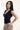 Perfect Stranger Mara V-Neck T-Shirt Black
