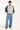 Thrills Outcast Panel Oversize Box Crop Quarter Zip Polar Fleece Glacier Grey