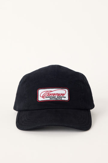 Common Need Repose 5 Panel Cap Washed Black