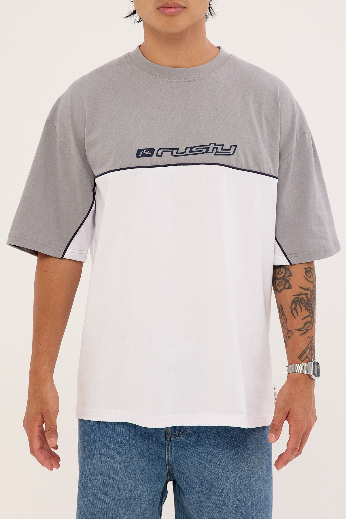 Rusty Panel Tee Rusty Infinity Tee White – Universal Store