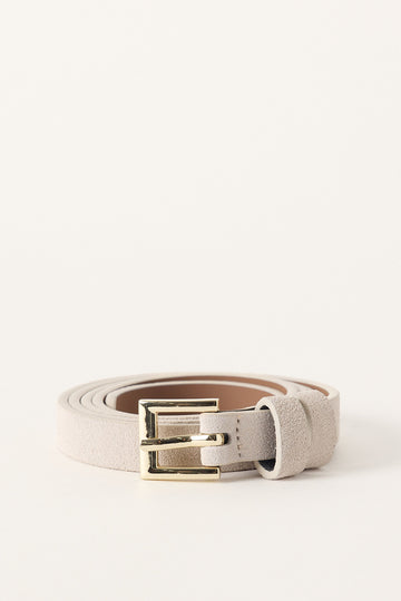 Perfect Stranger Esther Genuine Leather Thin Belt Sand
