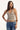 Rusty Halley Halter Top Retro Amber Stripe