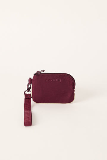 Rusty Free Run Nylon Coin Purse Burgundy